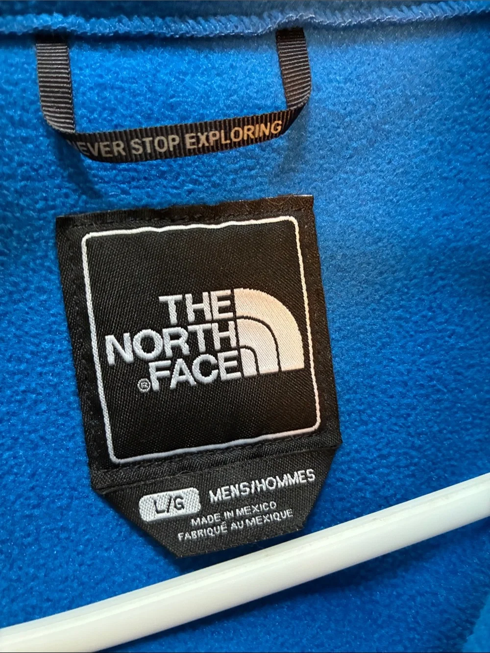 The North Face Blue and Gray Fleece Jacket
